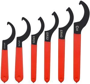 6pcs Coilover Spanner Wrench Set, C-Shape Shock Spanner Hook Wrench Tools | for Suspension System and Shock Adjustment 6pcs Coilover Spanner Wrench Set, C-Shape Shock Spanner Hook Wrench Tools | for Suspension System and Shock Adjustment