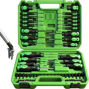 86PCS Magnetic Screwdriver Set,Includes Slotted/Phillips/Torx Mini Precision Screwdriver, Replaceable Screwdriver Bits and nut drivers With Sturdy tool box 86PCS Magnetic Screwdriver Set,Includes Slotted/Phillips/Torx Mini Precision Screwdriver, Replaceable Screwdriver Bits and nut drivers With Sturdy tool box