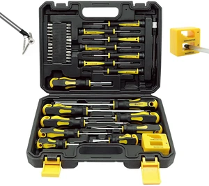 43pcs Magnetic Screwdriver Set, Including Slotted, Phillips, Hexagonal, Pozidriv, Magnetizer, Demagnetizer, Replaceable Screwdriver Bits and Sturdy Tool Case for DIY and Repair Work 43pcs Magnetic Screwdriver Set, Including Slotted, Phillips, Hexagonal, Pozidriv, Magnetizer, Demagnetizer, Replaceable Screwdriver Bits and Sturdy Tool Case for DIY and Repair Work