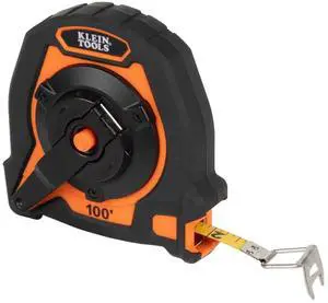 94100CR Closed Reel Long Tape Measure, 100-Foot Nylon Coated Blade, with Belt Clip and Lanyard Hole 94100CR Closed Reel Long Tape Measure, 100-Foot Nylon Coated Blade, with Belt Clip and Lanyard Hole