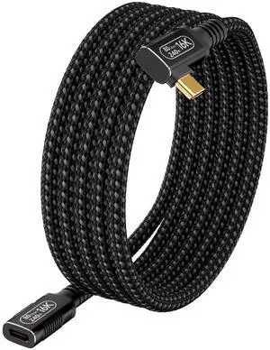 6.6ft/2m 80Gbps USB4 Extension Cable with 90-Degree Right Angle ,Thunderbolt 5/4 Compatible,16k/Dual 8K@60Hz Video, 240W Charging ,Usb C Male to Female Cable for M_acBook,Tablet,Docking and More 6.6ft/2m 80Gbps USB4 Extension Cable with 90-Degree Right Angle ,Thunderbolt 5/4 Compatible,16k/Dual 8K@60Hz Video, 240W Charging ,Usb C Male to Female Cable for M_acBook,Tablet,Docking and More
