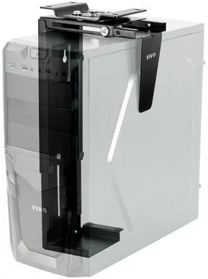 Adjustable Under Desk and Wall 3.5 to 7.8 inch Wide Office PC Mount, Computer Case CPU Machine Holder Stand with Swivel and Secure Locking, Holds 22 lbs, Black, MOUNT-PC01 Adjustable Under Desk and Wall 3.5 to 7.8 inch Wide Office PC Mount, Computer Case CPU Machine Holder Stand with Swivel and Secure Locking, Holds 22 lbs, Black, MOUNT-PC01
