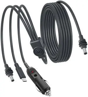 16.5FT Starlink Mini 3 in 1 DC Power Cable,100W 12V-24V DC Male to USB-C & Cigarette Lighter Plug Waterproof Extension Cable, Starlink Mini Power Accessories for Laptops, Camping 16.5FT Starlink Mini 3 in 1 DC Power Cable,100W 12V-24V DC Male to USB-C & Cigarette Lighter Plug Waterproof Extension Cable, Starlink Mini Power Accessories for Laptops, Camping