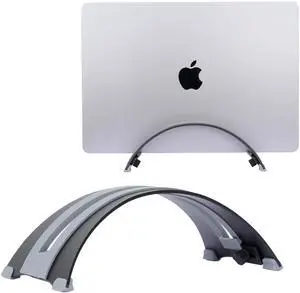 Psitek Adjustable Vertical Laptop Stand - 6061 Aluminum, CNC Precision, Anodized Finish, Fits All Laptops Including 17-inch, Ventilated Design, Anti-Slip Silicone Pads, ARC Shaped Stands Psitek Adjustable Vertical Laptop Stand - 6061 Aluminum, CNC Precision, Anodized Finish, Fits All Laptops Including 17-inch, Ventilated Design, Anti-Slip Silicone Pads, ARC Shaped Stands