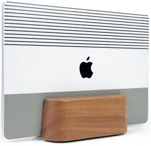 Adjustable Vertical Laptop Stand for Desk, Wooden Laptop Holder, MacBook Pro Stand, Wood Mac Air Dock (Solid Walnut) Adjustable Vertical Laptop Stand for Desk, Wooden Laptop Holder, MacBook Pro Stand, Wood Mac Air Dock (Solid Walnut)
