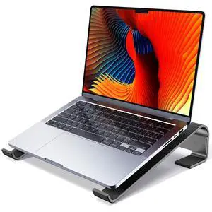 Laptop Riser for Desk - Aluminum Ergonomic Computer Stand for Laptop Cooling - Compatible with MacBook Pro/Air, Dell, HP, Lenovo, 10-17.3'', Black Laptop Riser for Desk - Aluminum Ergonomic Computer Stand for Laptop Cooling - Compatible with MacBook Pro/Air, Dell, HP, Lenovo, 10-17.3'', Black