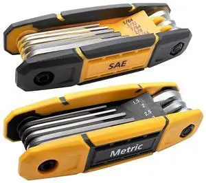 17pcs Folding Allen Wrench Set | Metric & Standard SAE - Key Tool 2 Pack Portable Hex for Basic Home Repair and General Applications 17pcs Folding Allen Wrench Set | Metric & Standard SAE - Key Tool 2 Pack Portable Hex for Basic Home Repair and General Applications