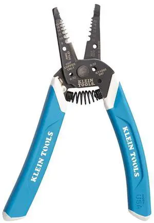 Klein Tools K11095 Klein-Kurve Wire Stripper and Cutter, Made in USA, for 8-18 AWG Solid and 10-20 AWG Stranded Wire Klein Tools K11095 Klein-Kurve Wire Stripper and Cutter, Made in USA, for 8-18 AWG Solid and 10-20 AWG Stranded Wire