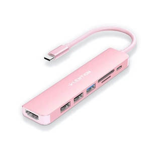 7-in-1 USB C Hub, 4K@60Hz HDMI, 100W PD, Card Reader, USB 3.0 & 2.0 | Plug and Play, Stable Driver 3.0 Certified, for macOS, iOS/iPadOS, Windows & ChromeOS (CB-CE18, Rose Gold) 7-in-1 USB C Hub, 4K@60Hz HDMI, 100W PD, Card Reader, USB 3.0 & 2.0 | Plug and Play, Stable Driver 3.0 Certified, for macOS, iOS/iPadOS, Windows & ChromeOS (CB-CE18, Rose Gold)