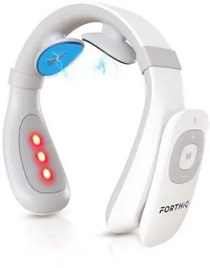 Neck TENS Machine with Heat, Electric Neck Massager for Pain Relief, 15 Levels Deep Tissue Massage, Portable and Soothing, FSA or HSA Eligible