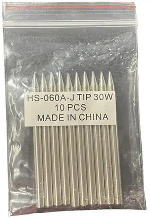 10 Pack Replacement Soldering Iron Tip - 3.7mm Diameter 58mm Length Soldering Pencil, Fine Point 60 Degree Conical Tips for DIY Electronics Prototype Board Circuits for 25w 30w 40w 60w Irons 10 Pack Replacement Soldering Iron Tip - 3.7mm Diameter 58mm Length Soldering Pencil, Fine Point 60 Degree Conical Tips for DIY Electronics Prototype Board Circuits for 25w 30w 40w 60w Irons