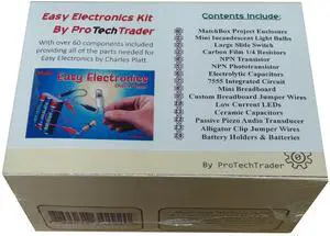 Make: Easy Electronics Component Pack - Learn Basic Electronics with no Tools for Easy Electronics by Charles Platt (Book Sold Separately) - STEM DIY Science Educational
