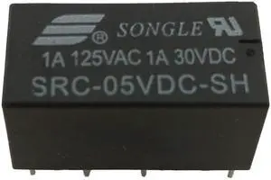 5vdc (5 volt DC) Relay - DPDT PCB 8-Pin Mount - Non-Latching Non-Polarized Electronic Low Signal High Sensitivity Relay Module for DIY Electronics and Arduino