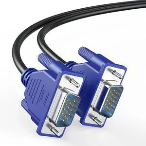 VGA Monitor Cable, 5FT Male to Male, 15-Pin, 1080P Video Display Cord