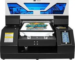 SIHAO A4 L1800 UV Printer, High Precision 2880x1440dpi UV DTG Printer Machine for T-Shirt Bottles Phone Case Crystal Acrylic Leather Metal Glass