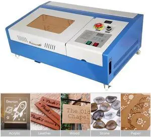SIHAO 40W CO2 Laser Engraver 8"x12" Laser Engraving Machine LED Monitor Display for Plywood Acrylic,DIY Tools