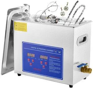 SIHAO 6/15/22/30L Digital Ultrasonic Cleaner Stainless Steel Professional Jewelry Cleaning Machine w/ Heater & Timer for Jewelry Watch Glasses Eyeglass Small Parts Cleaning