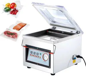 SIHAO Chamber Vacuum Sealer, Foods Vacuum Packing Machine for Wet Foods, Meats, Marinades and More, 320W Sealing Power, Compact Size with 12.6 in Sealing Length, Applied in Home Kitchen and Commercia