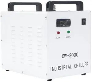 SIHAO Industrial Water Chiller CW-3000 for 60W/80W Laser Engraving, Water Pump Reservoir Combo, Accurate Thermostat, Multiple Alarm Functions, CE RoHS Certified, 9L Capacity