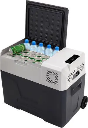 SIHAO 40L Portable Car Refrigerator, 12/24V DC Compressor Fridge for Camping RV SUV SIHAO 40L Portable Car Refrigerator, 12/24V DC Compressor Fridge for Camping RV SUV