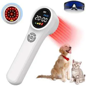 Toponechoice Class 4 Cold Laser Therapy Handheld 660nm+810nm+980nm for Dog and Cat or House