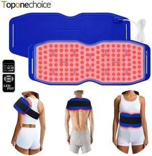 Toponechoice  Near Infrared Red Light Therapy Device for Neck Back Pain Relief Shoulder Belt