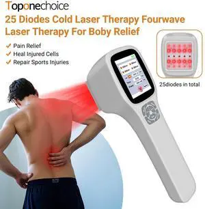 Toponechoice GaAlAs Diode Laser Therapy Device with 10 Programmable Modes for Back Pain