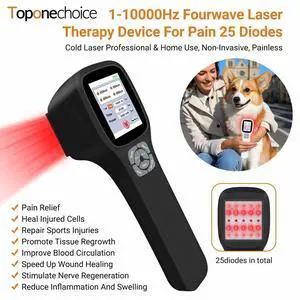 Toponechoice Low Level Laser Light Therapy for Home Use 25 Diodes Touch Screen 1-10000Hz