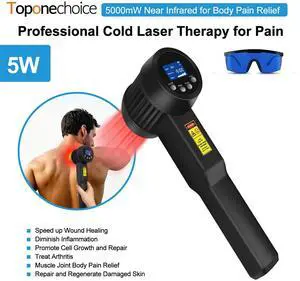 Toponechoice 5W/5000mW Low-level Red-light Therapy LLLT for Osteoarthritis 650nm*10+808nm*15