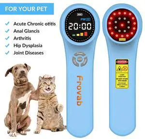 Toponechoice 1760mW Red Light Therapy Device for Pain Relief LLLT Laser Therapy Home Use Blue