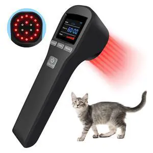 Toponechoice  Cold Laser Human/Vet Device for Joint and Muscles for Infrared Light 808nm+650nm Black