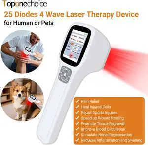 Toponechoice medic therapeutics handheld pain management laser therapy for swollen knee and pain,treatment of pulled hamstring