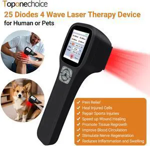 Toponechoice best home cold laser red light therapy machine for bursitis,muscle knots,lllt fda approved