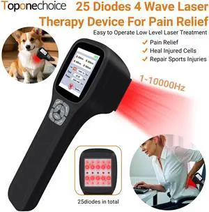 Toponechoice medic therapeutic cold laser therapy lllt for round ligament pain,muscle spasm,bone spur heel,sciatica self care