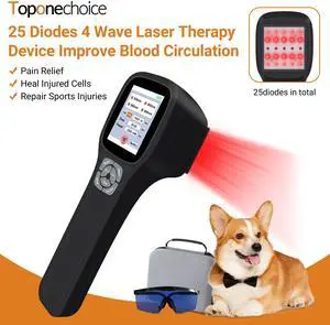 Toponechoice handheld pain management cold  low level light laser for large breed dogs for lower back pain, pain relief for period pain