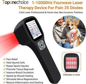 Toponechoice best hand held  low level laser therapy for back pain, plantar fasciitis, neuropathy, suitable for pets