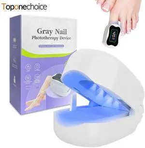 Toponechoice Home Portable Onychomycosis Treatment Device Blue Light Foot and Finger Nail Fungus Lamp Ultraviolet Nail Phototherapy Lamp Toponechoice Home Portable Onychomycosis Treatment Device Blue Light Foot and Finger Nail Fungus Lamp Ultraviolet Nail Phototherapy Lamp