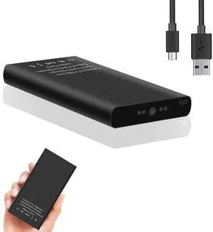 1080P 10000mAh Large Capacity Portable Power Bank Hidden Camera, 20 Hours Continuous Record Mini Security Nanny Spy Cam with Gravity Sensor/Motion Detection/Night VisionNo WiFi No Audio