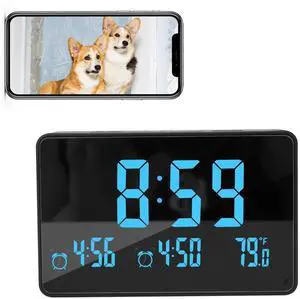 Full HD 1080P WiFi Security Camera Clock- Indoor Security Camera Clock with Night Vision and Motion Detection