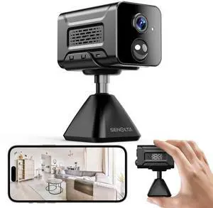 Hidden Camera  2K HD Wireless Spy Camera with Audio/Video, Mini Indoor Camera for Home Security, AI Motion Detection, Night Vision, Built-in Siren, Two-Way Audio, 60-Day Battery Life
