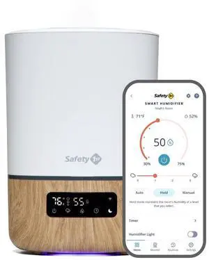 Connected Smart Humidifier 1 Gallon (3.8L) Tank Size, Cool Mist Humidifier with Hygrometer and Nightlight, and Whisper Quiet for Baby Bedroom, Nursery, iOS and Android Compatible Connected Smart Humidifier 1 Gallon (3.8L) Tank Size, Cool Mist Humidifier with Hygrometer and Nightlight, and Whisper Quiet for Baby Bedroom, Nursery, iOS and Android Compatible