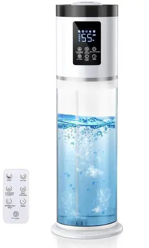 8L/2.1 Gal Humidifiers for Bedroom Large Room, 4 Levels Cool Mist Humidifier with Clear Tank, 7 Color Lights Essential Oil Diffuser with 16H Timer, Top Fill Air Humidifier for Home Plants Office