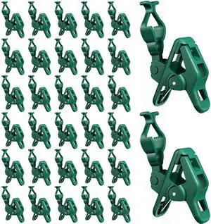 C7 C9 Christmas Lights Spring Clips, 100 Count Holiday Lights Quick Spring Clips, Shatterproof Shingle and Gutter Clips for E12, E17Socket, Rope Lights Roofline Fence Railing Mantel Christmas Trees
