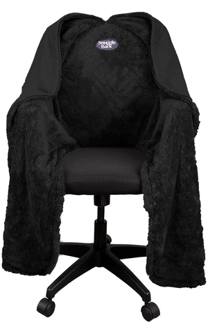The Original Office Chair Blanket by SnuggleBack; Cozy Comfy Office Desk Chair Wrap Attaches for Hands-Free Warmth. Stay Warm In The Winter or Summer. (Black Pattern Fleece) The Original Office Chair Blanket by SnuggleBack; Cozy Comfy Office Desk Chair Wrap Attaches for Hands-Free Warmth. Stay Warm In The Winter or Summer. (Black Pattern Fleece)