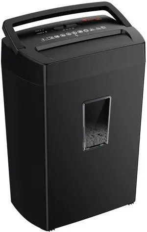 12-Sheet Cross Cut Paper Shredder, 5.5 Gal Home Office Heavy Duty Shredder for Paper, Credit Card, Mail, Staples, with Transparent Window, High Security Level P-4 (C275-A) 12-Sheet Cross Cut Paper Shredder, 5.5 Gal Home Office Heavy Duty Shredder for Paper, Credit Card, Mail, Staples, with Transparent Window, High Security Level P-4 (C275-A)