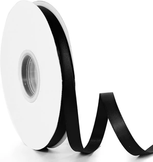 Tanvia 1/2" X 100 Yards Solid Color Satin Ribbon, Double Faced High Density Polyester Fabric Ribbon for Gifts Wrapping, Wedding, Party, Crafts, Hair Bows, Home DIY Decor Ornaments, Black Tanvia 1/2" X 100 Yards Solid Color Satin Ribbon, Double Faced High Density Polyester Fabric Ribbon for Gifts Wrapping, Wedding, Party, Crafts, Hair Bows, Home DIY Decor Ornaments, Black