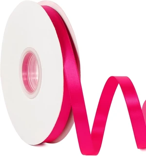 Tanvia 1/2" X 100 Yards Solid Color Satin Ribbon, Double Faced High Density Polyester Fabric Ribbon for Gifts Wrapping, Wedding, Party, Crafts, Hair Bows, Home DIY Decor Ornaments, Rose Red Tanvia 1/2" X 100 Yards Solid Color Satin Ribbon, Double Faced High Density Polyester Fabric Ribbon for Gifts Wrapping, Wedding, Party, Crafts, Hair Bows, Home DIY Decor Ornaments, Rose Red