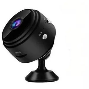 Mini Wireless Security Camera, 1080P HD WiFi IP Camera with Night Vision, Black