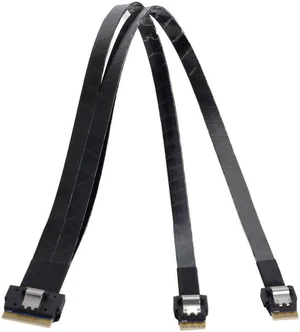 WRIARICH PCI-Express Cable SFF-8654 8i 74Pin Male to Dual SFF-8654 4i 38Pin Male PCI-E Ultraport Slimline SAS Slim 4.0 Cable 40cm WRIARICH PCI-Express Cable SFF-8654 8i 74Pin Male to Dual SFF-8654 4i 38Pin Male PCI-E Ultraport Slimline SAS Slim 4.0 Cable 40cm