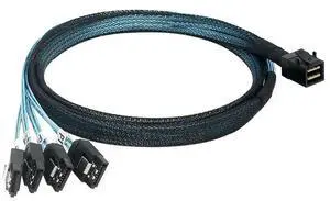 Vszerda FOR 12Gb/S MINI SAS Cable SFF-8643 To 4SATA One To Four Array Card With a Length of 1 M Data Cable Vszerda FOR 12Gb/S MINI SAS Cable SFF-8643 To 4SATA One To Four Array Card With a Length of 1 M Data Cable